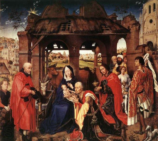 WEYDEN, Rogier van der St Columba Altarpiece France oil painting art